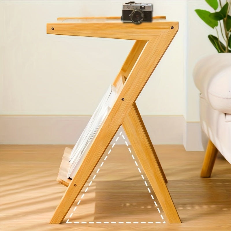 1 Bedside Table Mobile Storage Rack Sofa Side Table Glass Coffee Table, Creative Side Table Bedroom Bedside Table Living Room Decoration Bedroom Decoration Rental Room Supplies Home Storage And Organization Home Decoration